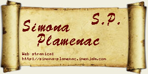 Simona Plamenac vizit kartica